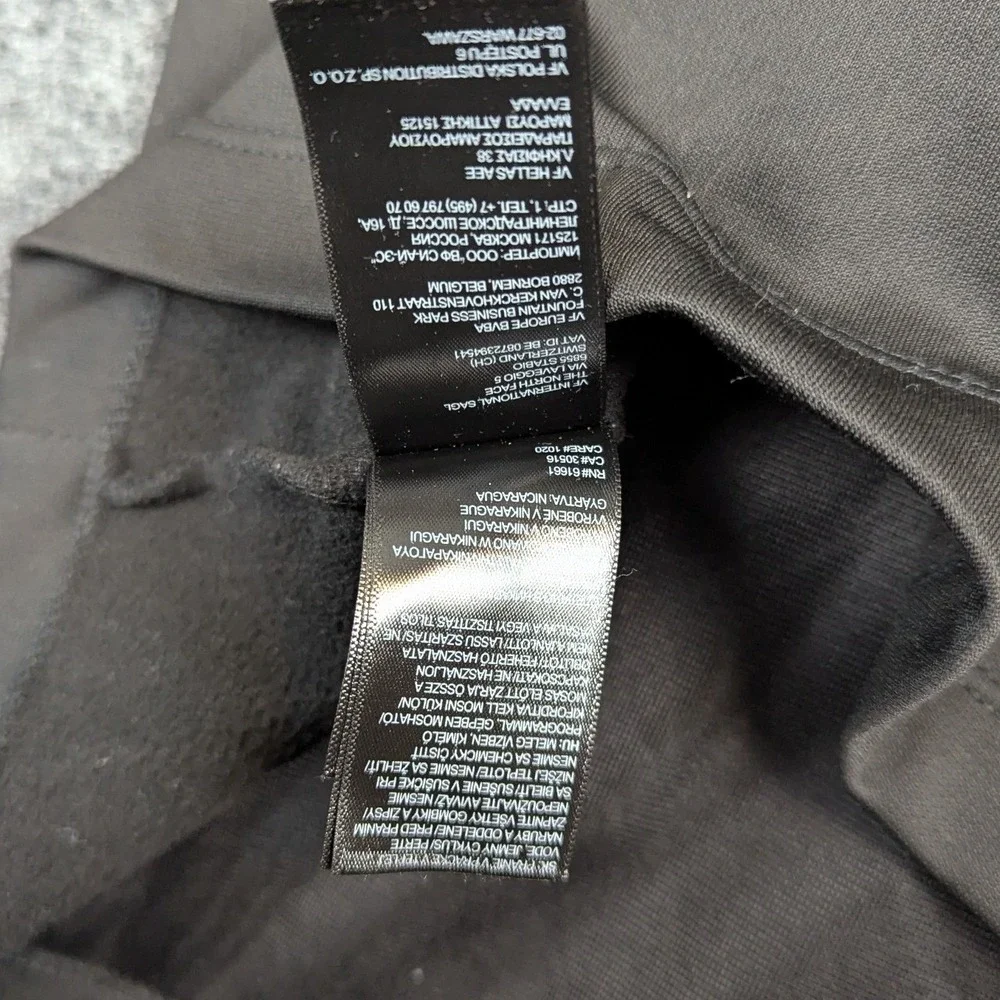 The North Face Mens Full Zip Fleece Jacket Black Mock Neck Size Medium SKU 611